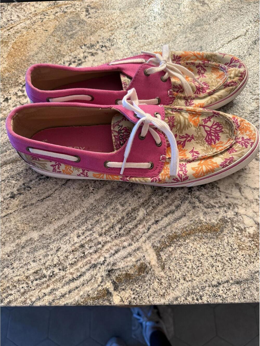 Sperry Women's Floral Canvas Boat Shoes